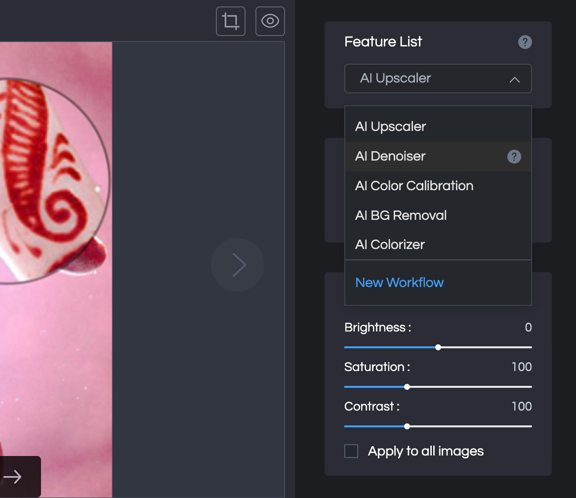 AVCLabs Photo Enhancer AI feature list