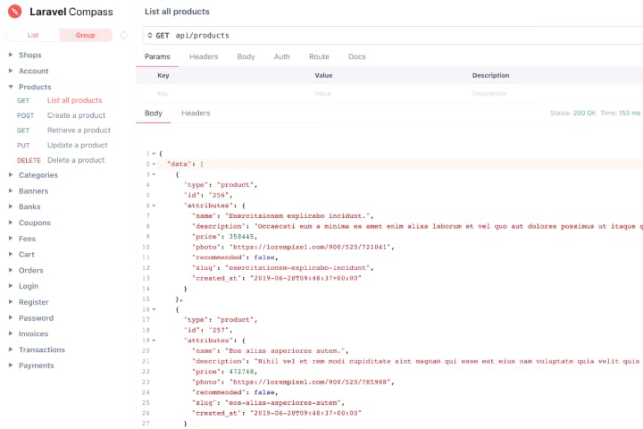 Laravel Compass