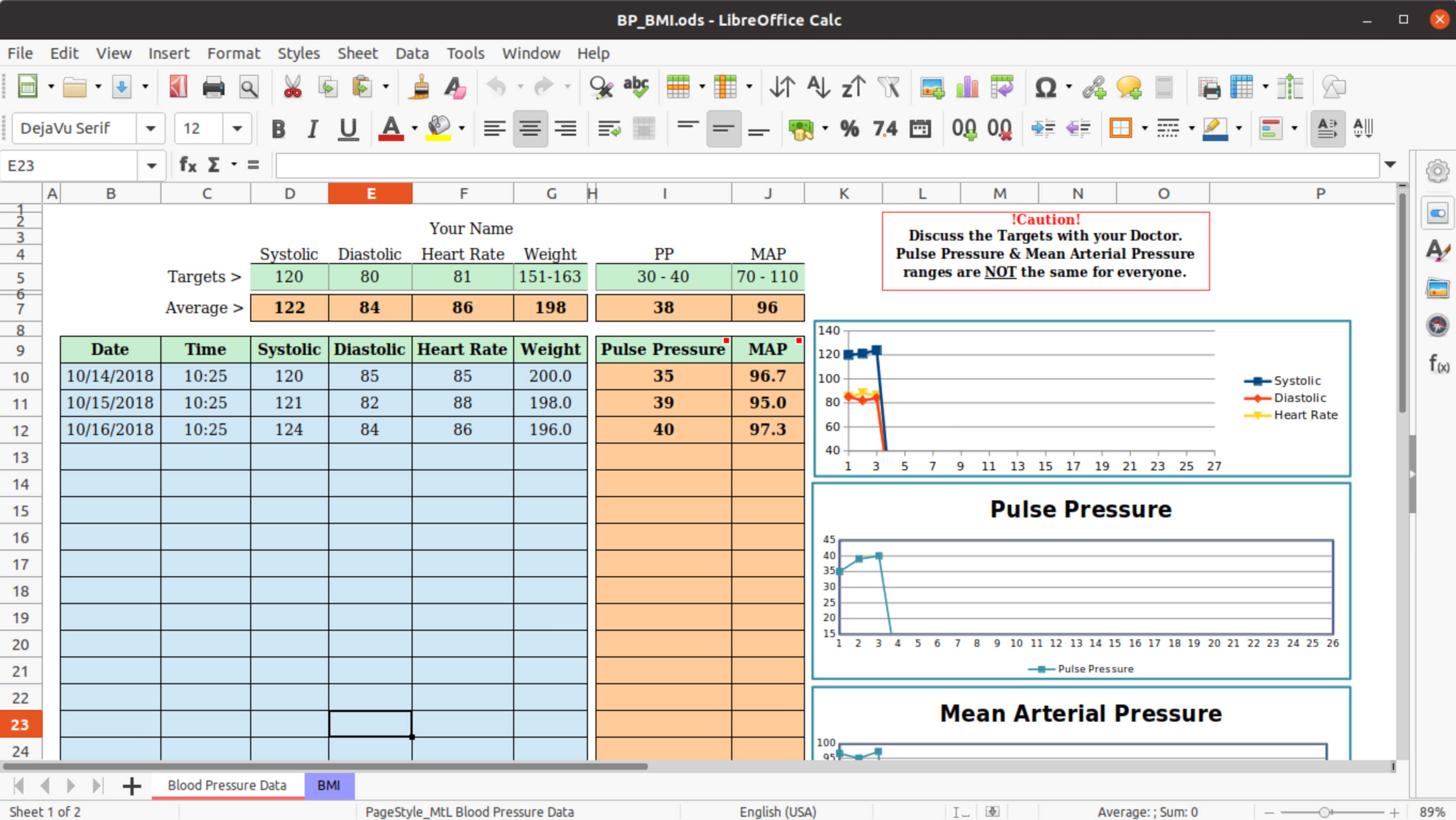 Image of LibreOffice Calc Interface