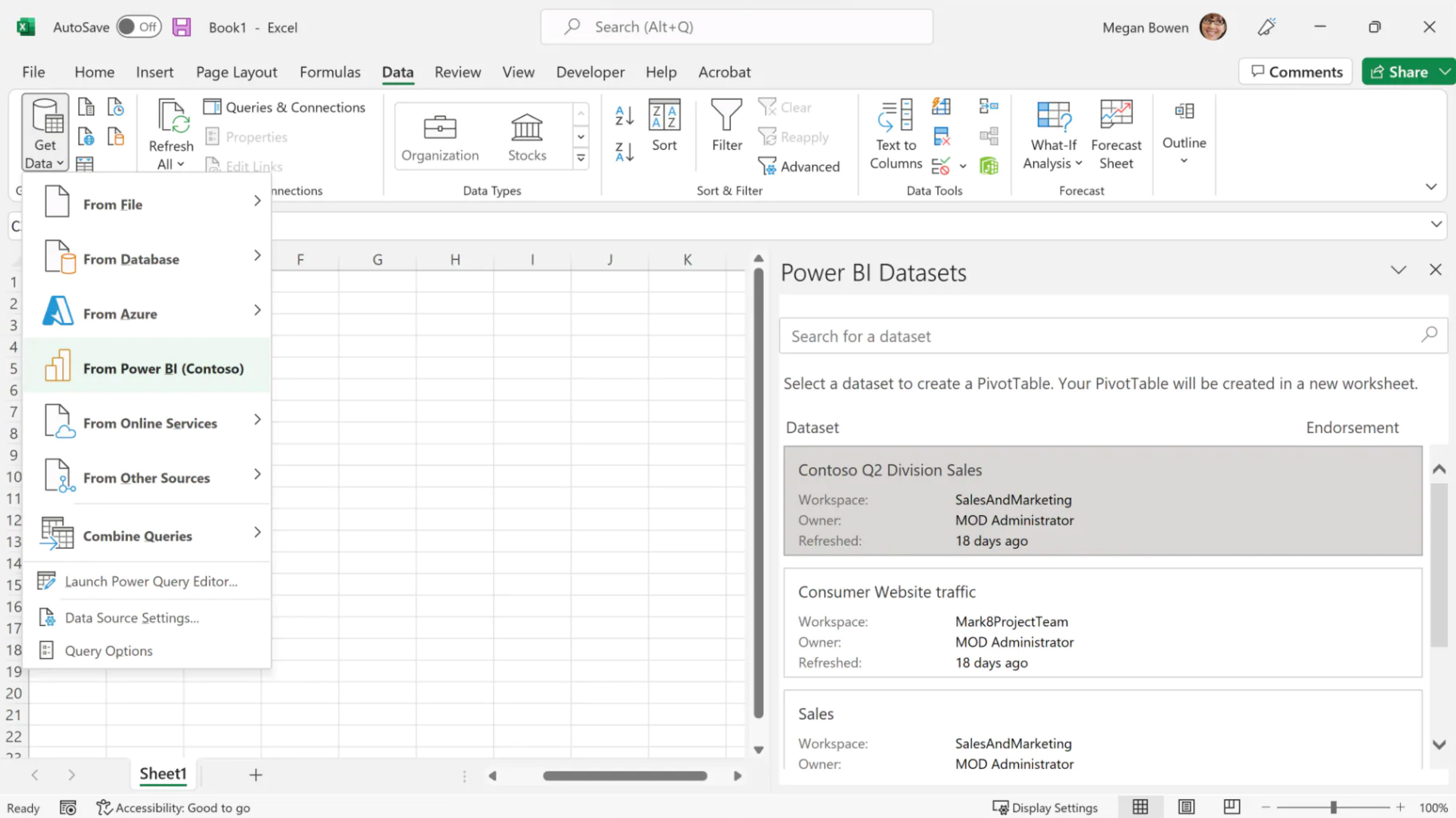 Image of Microsoft Excel Interface