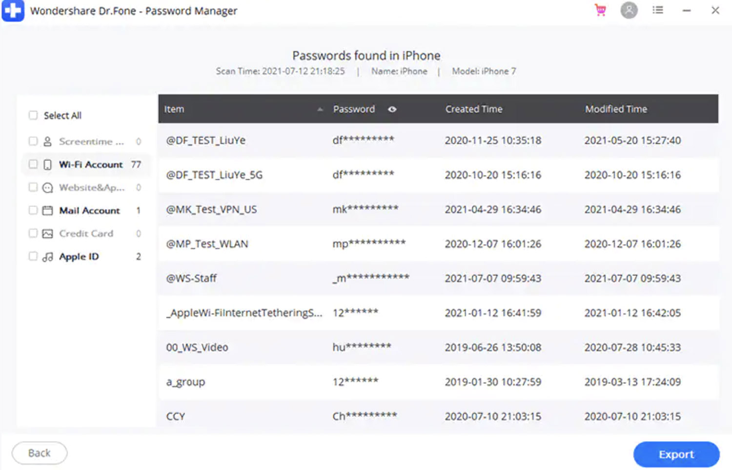 Password Manager Tool Screenshot