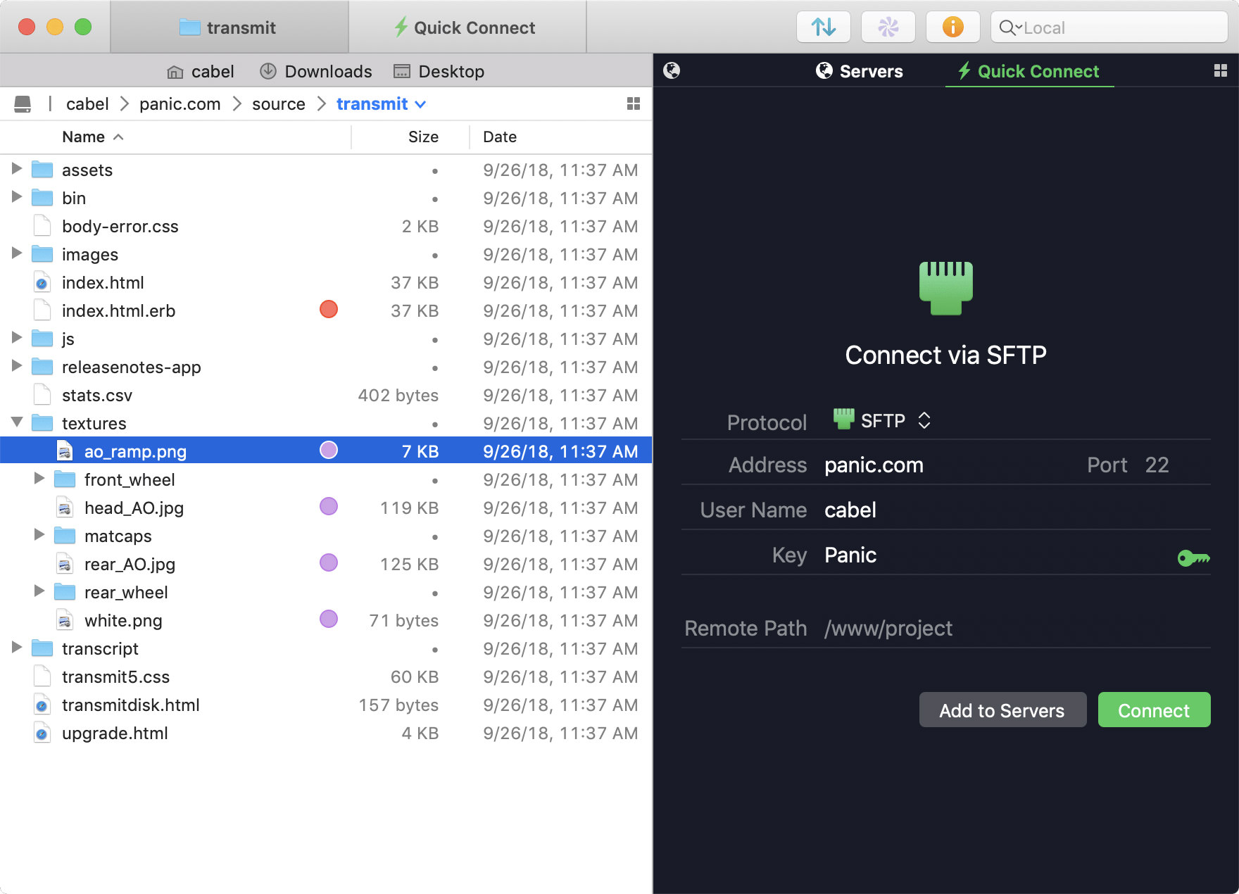 Transmit by Coda interface